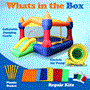 Pyle - SLIB950 , Sports and Outdoors , Inflatable Jumping Castle - Indoor/Outdoor Portable Bounce House with Mini Slide for Kids