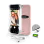 Pyle - SLIP101RG , Home and Office , Carrying Cases - Portability , Gadgets and Handheld , Carrying Cases - Portability , SereneLife LED Illuminated Phone Case for iPhone 6 & iPhone 6s for Bright Selfie,iPhone 6 Led Light Up Selfie Case and Power bank Phone Charger - Rose Gold