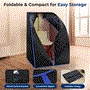 Pyle - SLISAU20BK , Home and Office , Therapeutic , Compact & Portable Sauna - Personal In-Home Detox Spa Steam Therapy Heated Sauna