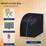 Pyle - SLISAU20BK , Home and Office , Therapeutic , Compact & Portable Sauna - Personal In-Home Detox Spa Steam Therapy Heated Sauna