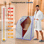 Pyle - SLISAU20SL , Home and Office , Therapeutic , Compact & Portable Sauna - Personal In-Home Detox Spa Steam Therapy Heated Sauna