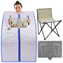 Pyle - SLISAU20SL.5 , Home and Office , Therapeutic , Compact & Portable Sauna - Personal In-Home Detox Spa Steam Therapy Heated Sauna