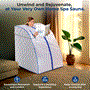 Pyle - SLISAU20SL.5 , Home and Office , Therapeutic , Compact & Portable Sauna - Personal In-Home Detox Spa Steam Therapy Heated Sauna