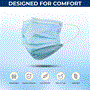Pyle - SLKDPLY50X40 , Misc , 50 Pcs X 40 INNER  = 2,000 Disposable Face Masks - 3 Layer Protection Breathable Face Masks, For Dust Covering (For Kids)