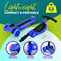 Pyle - SLKS47 , Sports and Outdoors , Kids Toy Scooters , Infinity 3-Wheel Kids Scooter - Child & Toddler Toy Scooter with Built-in LED Wheel Lights, Fold-Out Comfort Seat (Blue)