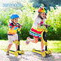Pyle - SLKS59 , Sports and Outdoors , Kids Toy Scooters , Infinity 3-Wheel Kids Scooter - Child & Toddler Toy Scooter with Built-in LED Wheel Lights, Fold-Out Comfort Seat (Yellow)