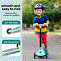 Pyle - SLKSC13MG , Sports and Outdoors , Kids Toy Scooters , 3-Wheel Foldable Kids Scooter - Child Toy Scooter with Built-in LED Wheel Lights, and Easy Maneuvering Lean-to-Steer Technology (Mint Green)