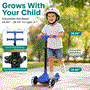 Pyle - SLKSC15BL.5 , Sports and Outdoors , Kids Toy Scooters , 3-Wheel Foldable Kids Scooter - Child Toy Scooter with Built-in LED Wheel Lights, and Easy Maneuvering Lean-to-Steer Technology (Blue)