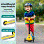 Pyle - SLKSC17YL , Sports and Outdoors , Kids Toy Scooters , 3-Wheel Foldable Kids Scooter - Child Toy Scooter with Built-in LED Wheel Lights, and Easy Maneuvering Lean-to-Steer Technology (Yellow)