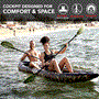 Pyle - SLKYK50AMO , Sports and Outdoors , 2-Person Inflatable Kayak Set with Aluminum Oars and High Output Air Pump, Carrying Bag and Repair Kit (Camo)