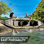 Pyle - SLKYK50AMO , Sports and Outdoors , 2-Person Inflatable Kayak Set with Aluminum Oars and High Output Air Pump, Carrying Bag and Repair Kit (Camo)