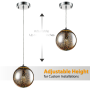 Pyle - sllmp16 , Home and Office , Light Fixtures - Interior Lighting , Pendant Light / Hanging Lamp Ceiling Light Fixture, Sculpted Glass Lighting Accent
