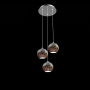 Pyle - USLLMP21 , Home and Office , Light Fixtures - Interior Lighting , Pendant Light / Triple Hanging Lamp Ceiling Light Fixture, Sculpted Glass Lighting Accents