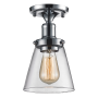 Pyle - SLLMP3104 , Home and Office , Light Fixtures - Interior Lighting , Compact Ceiling Light / Lamp Light Fixture - Glass Lighting Accent (Semi Flush-Mount)
