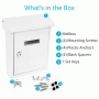 Pyle - SLMAB01 , Home and Office , Safe Boxes - Mailboxes , Indoor/Outdoor Wall Mount Locking Mailbox