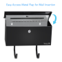 Pyle - SLMAB27 , Home and Office , Safe Boxes - Mailboxes , Indoor/Outdoor Wall Mount Locking Mailbox with Newspaper Holder, Includes Keys