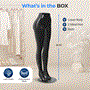 Pyle - SLMAQFTBK97 , Home and Office , clothing & accessories , Female Lower Body Dress Form Mannequin - Dummy PP Plastic Base Mannequin w/ Metal Base (Black)