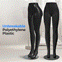 Pyle - SLMAQFTBK97 , Home and Office , clothing & accessories , Female Lower Body Dress Form Mannequin - Dummy PP Plastic Base Mannequin w/ Metal Base (Black)