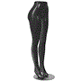 Pyle - SLMAQFTBK97 , Home and Office , clothing & accessories , Female Lower Body Dress Form Mannequin - Dummy PP Plastic Base Mannequin w/ Metal Base (Black)