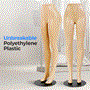 Pyle - SLMAQFTSK02 , Home and Office , clothing & accessories , Female Lower Body Dress Form Mannequin - Dummy PP Plastic Base Mannequin w/ Metal Base (Skin)