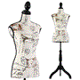 Pyle - SLMAQTP88 , Home and Office , clothing & accessories , Female Dress Form Mannequin Torso Display Mannequin Body with Adjustable Tripod Stand for Clothing Dress Jewelry Display (Skin)