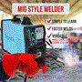 Pyle - SLMIGWL140.9 , Misc , Portable Digital MIG Welding Machine - MIG Inverter Welder with Complete Accessories Set for Household Worker, Supports Double Voltage 110V/220V