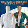 Pyle - SLMQTPMLWH75 , Home and Office , clothing & accessories , Male Mannequin Torso - Adjustable Height and Detachable Arms Dress Form Display w/ Metal Stand and Powder Coating (Glossy White)