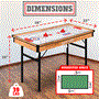 Pyle - SLMTGTBL22 , Sports and Outdoors , 4 in 1 Multi-Function Game Table - Includes Steady Pool Table, Hockey Table, Shuffleboard Table, and Pingpong Table