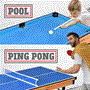 Pyle - SLMTGTBL22 , Sports and Outdoors , 4 in 1 Multi-Function Game Table - Includes Steady Pool Table, Hockey Table, Shuffleboard Table, and Pingpong Table