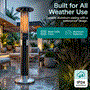 Pyle - SLOHT44.5 , Misc , Electric Patio Heater - with Remote Control, Control Disco Party Column Outdoor Heater