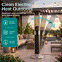 Pyle - SLOHT44.5 , Misc , Electric Patio Heater - with Remote Control, Control Disco Party Column Outdoor Heater