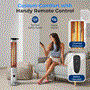 Pyle - SLOHT52 , Sports and Outdoors , Outdoor Heaters , 900W Floor Standing Electric Patio Heater - Remote Control Stand Patio Heater with Three Power Settings