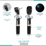 Pyle - AZSLOTOSPE016 , Health and Fitness , Hearing Assistance , 2-in-1 Ophthalmoscope & Otoscope Kit