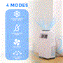Pyle - SLPAC12.5UK , Home and Office , Cooling Fans , Portable Room Air Conditioner - 12000 BTU Compact Home A/C Cooling Unit with Built-in Dehumidifier & Fan Modes, Includes Window Mount Kit (White)