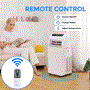 Pyle - SLPAC12.5UK , Home and Office , Cooling Fans , Portable Room Air Conditioner - 12000 BTU Compact Home A/C Cooling Unit with Built-in Dehumidifier & Fan Modes, Includes Window Mount Kit (White)