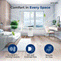 Pyle - SLPAC16W , Home and Office , Cooling Fans , Portable Air Conditioner - 10000 BTU Cooling Capacity (ASHRAE) Compact Home A/C Cooling Unit with Built-in Dehumidifier & Fan Modes, Includes Window Mount Kit (White)
