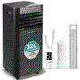 Pyle - SLPAC19B , Home and Office , Cooling Fans , Portable Air Conditioner - 10000 BTU Cooling Capacity (ASHRAE) Compact Home A/C Cooling Unit with Built-in Dehumidifier & Fan Modes, Includes Window Mount Kit (Black)