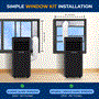 Pyle - SLPAC19B.5 , Home and Office , Cooling Fans , Portable Air Conditioner - 10000 BTU Cooling Capacity (ASHRAE) Compact Home A/C Cooling Unit with Built-in Dehumidifier & Fan Modes, Includes Window Mount Kit (Black)