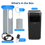 Pyle - SLPAC19B.5 , Home and Office , Cooling Fans , Portable Air Conditioner - 10000 BTU Cooling Capacity (ASHRAE) Compact Home A/C Cooling Unit with Built-in Dehumidifier & Fan Modes, Includes Window Mount Kit (Black)