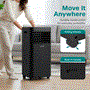 Pyle - SLPAC19B.6 , Home and Office , Cooling Fans , Portable Air Conditioner - 10000 BTU Cooling Capacity (ASHRAE) Compact Home A/C Cooling Unit with Built-in Dehumidifier & Fan Modes, Includes Window Mount Kit (Black)