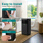 Pyle - SLPAC19B.6 , Home and Office , Cooling Fans , Portable Air Conditioner - 10000 BTU Cooling Capacity (ASHRAE) Compact Home A/C Cooling Unit with Built-in Dehumidifier & Fan Modes, Includes Window Mount Kit (Black)