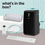 Pyle - SLPAC242B.5 , Home and Office , Cooling Fans , Portable Air Conditioner - 12000 BTU Cooling Capacity (ASHRAE) Compact Home A/C Cooling Unit with Built-in Dehumidifier & Fan Modes, Includes Window Mount Kit (Black)
