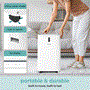 Pyle - SLPAC406W.5 , Home and Office , Cooling Fans , Portable Air Conditioner - 14000 BTU Cooling Capacity (ASHRAE) Compact Home A/C Cooling Unit with Built-in Dehumidifier & Fan Modes, Includes Window Mount Kit (White)