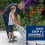 Pyle - SLPLRCT16 , Sports and Outdoors , Rectangular Metal Frame Pool Set - Above Ground Swimming Pool, Fast Setup and Durable, Garden Backyard Lawn and Courtyard