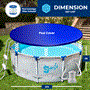 Pyle - SLPORND15 , Sports and Outdoors , Round Metal Frame Pool Set - Above Ground Swimming Pool, Fast Setup and Durable, Garden Backyard Lawn and Courtyard