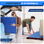 Pyle - SLPPNGPO11.5 , Sports and Outdoors , 2 pcs Foldable Table Tennis Table with Single Player Playback Mode For Game Play and Solo Play (Blue)