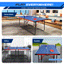 Pyle - SLPPNGPO11 , Sports and Outdoors , 2 pcs Foldable Table Tennis Table with Single Player Playback Mode For Game Play and Solo Play (Blue)