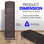 Pyle - SLRDX89 , Health and Fitness , protection Equipment , Indoor Decorative 8-Panel Screen - Freestanding Wide Room Divider, Double Side Woven Fiber Divider, Better Privacy Screen