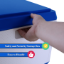 Pyle - SLSBIN20.5 ,  , Locking Storage Container Bin - Safety & Security Storage Box (21 Gal. Capacity)