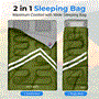 Pyle - SLSBX9 , Health and Fitness , Therapeutic , Double Sleeping Bag with Two Pillows- Lightweight & Waterproof Sleeping Bag for Adults or Teens, For Camping, Backpacking or Hiking, Includes Carrying Bag